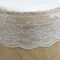14 feet x 29" Natural Brown Burlap Banquet Trade Show Table Skirt - 168" x 29"